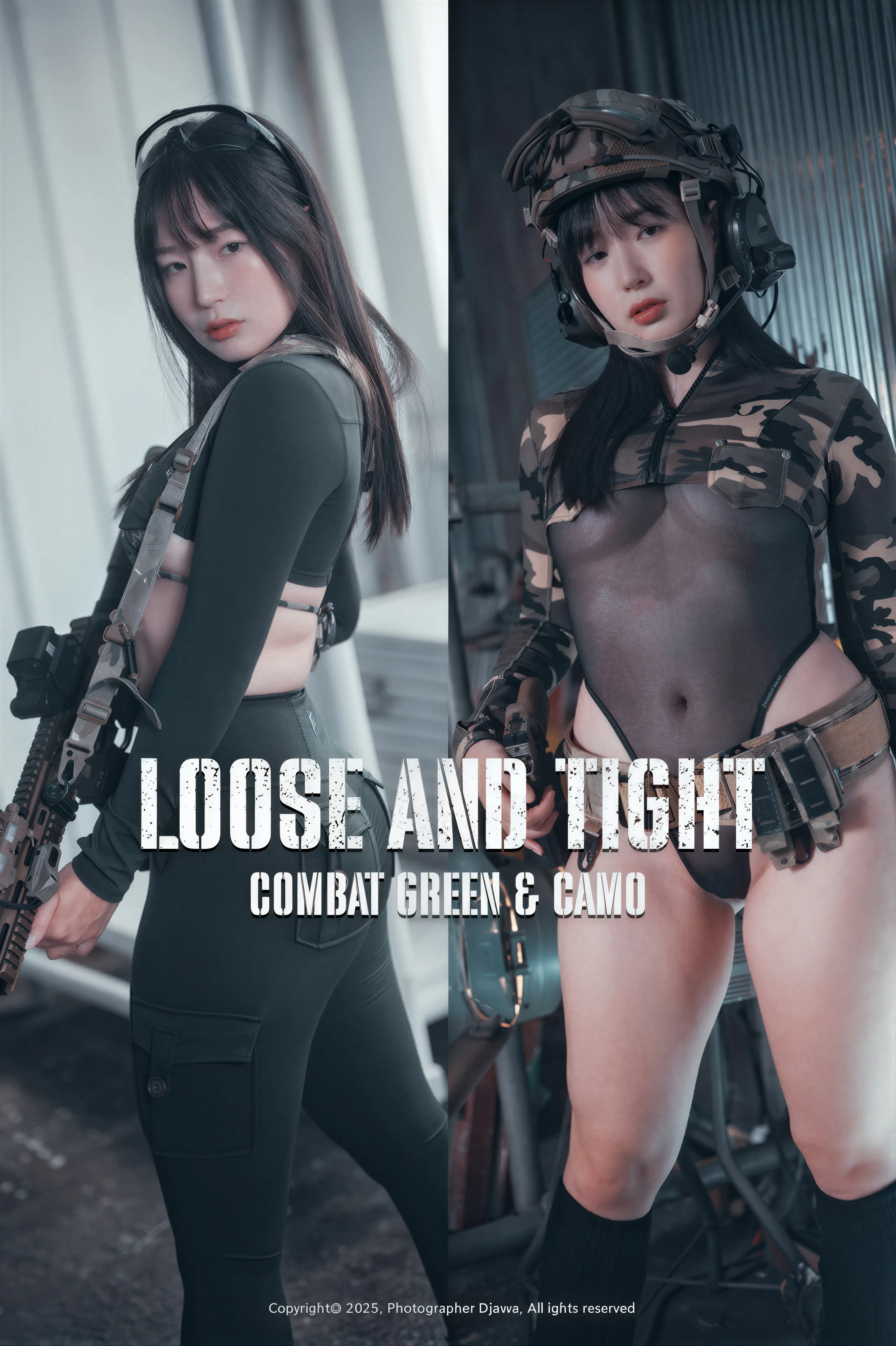 DJAWA Photo – Pia Loose and Tight Combat Green & Camo77P��588MB
